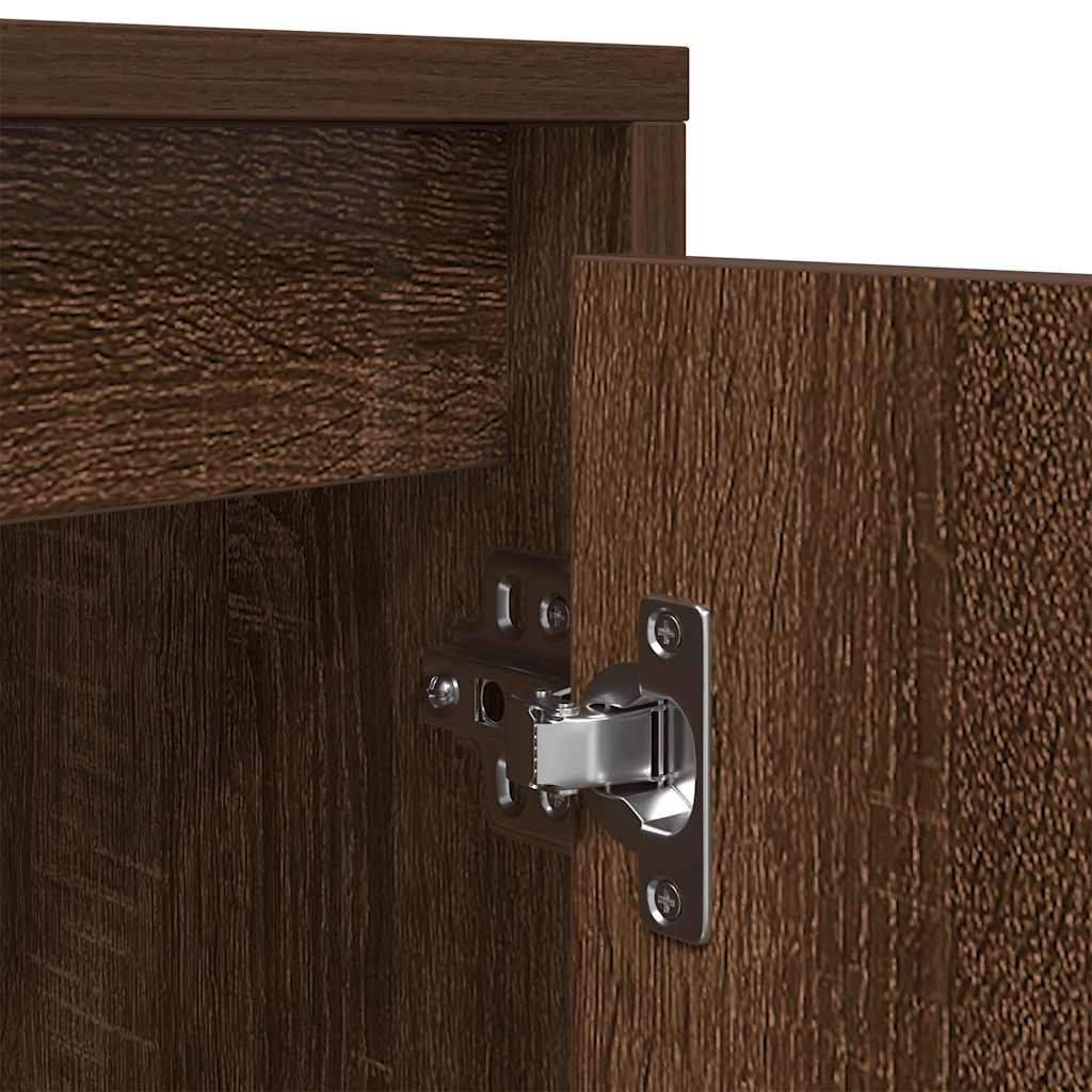 Meuble TV avec lumières LED chêne marron 100x41x50 cm - XIOS