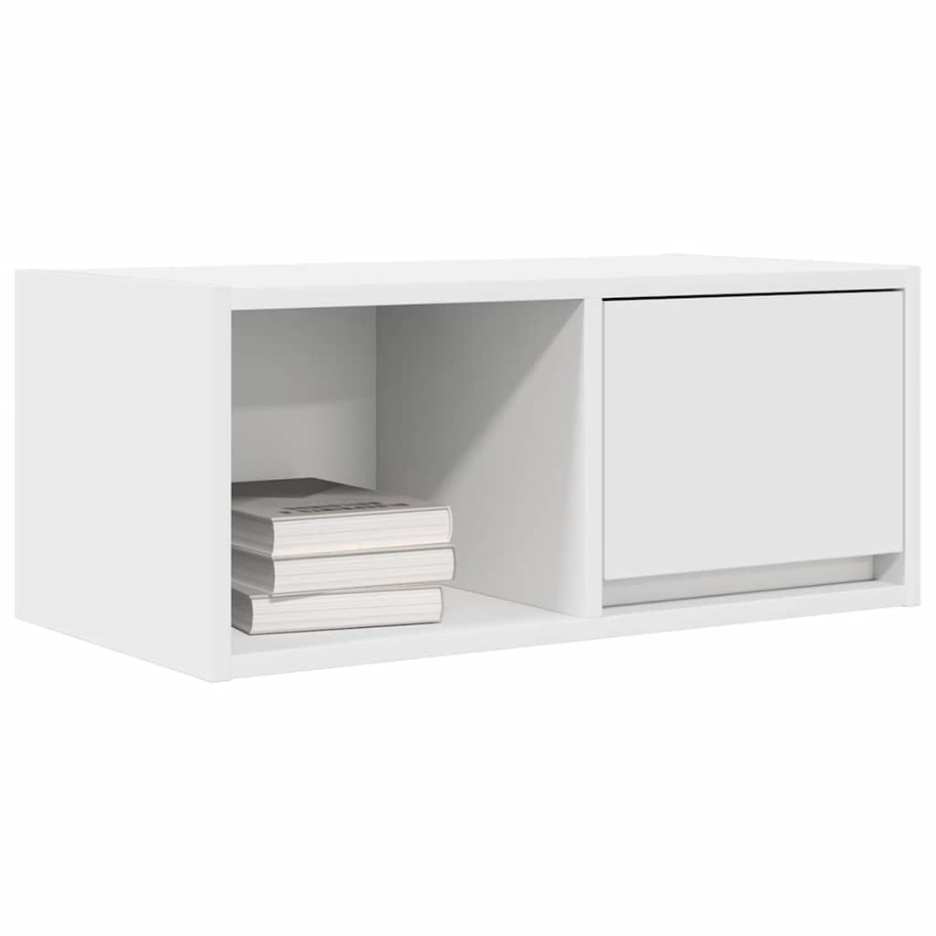 Meuble TV blanc 60x31x25,5 cm bois d'ingénierie - XIOS