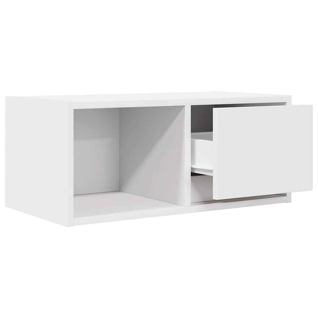 Meuble TV blanc 60x31x25,5 cm bois d'ingénierie - XIOS