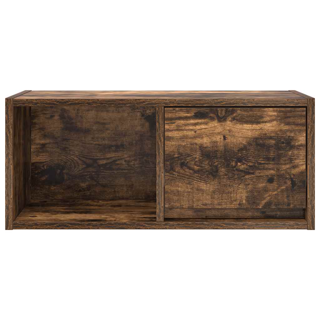 Meuble TV chêne fumé 60x31x25,5 cm bois d'ingénierie - XIOS
