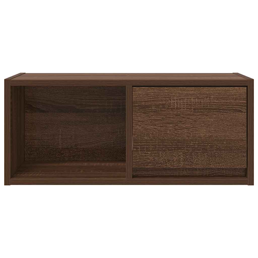 Meuble TV chêne marron 60x31x25,5 cm bois d'ingénierie - XIOS