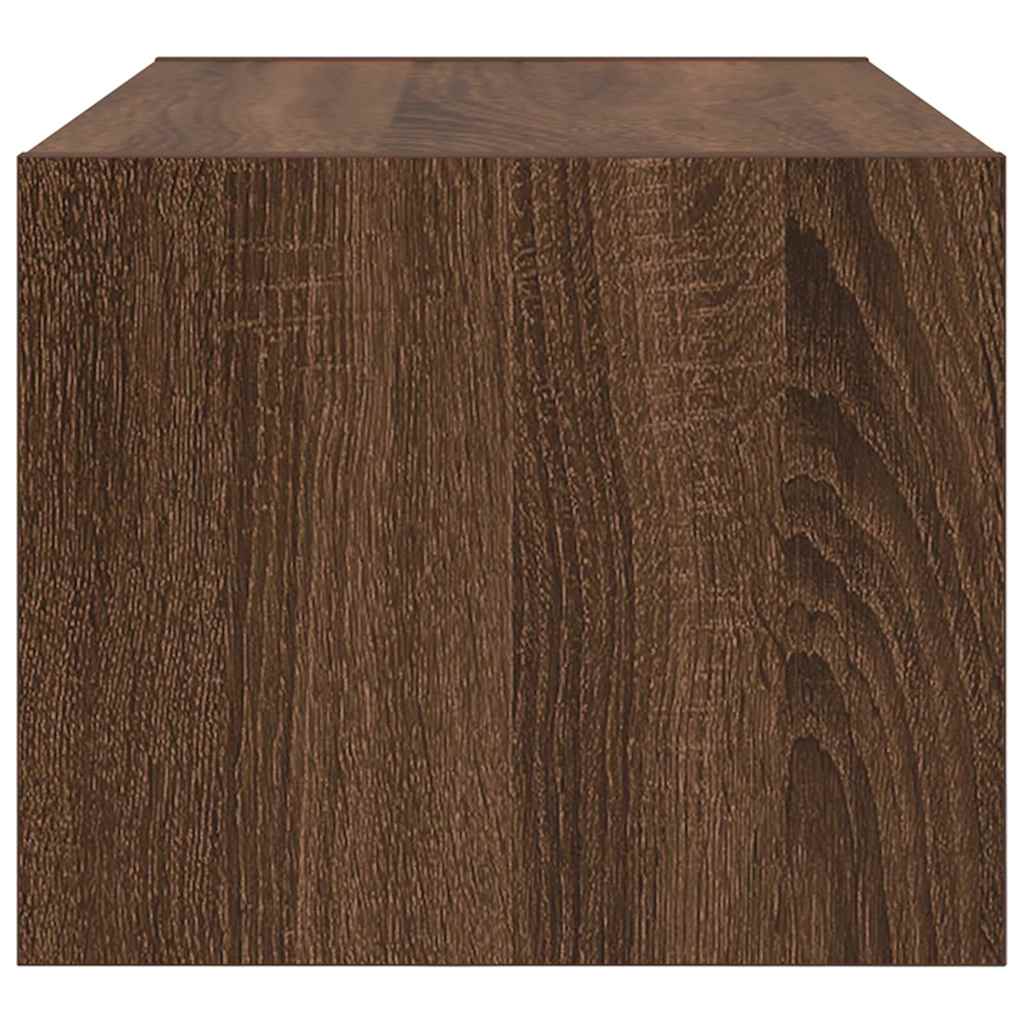 Meuble TV chêne marron 60x31x25,5 cm bois d'ingénierie - XIOS