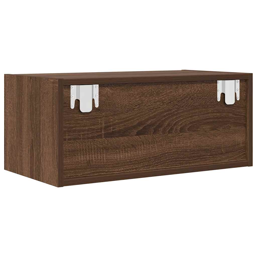 Meuble TV 2 pcs chêne marron 60x31x25,5 cm bois d'ingénierie - XIOS