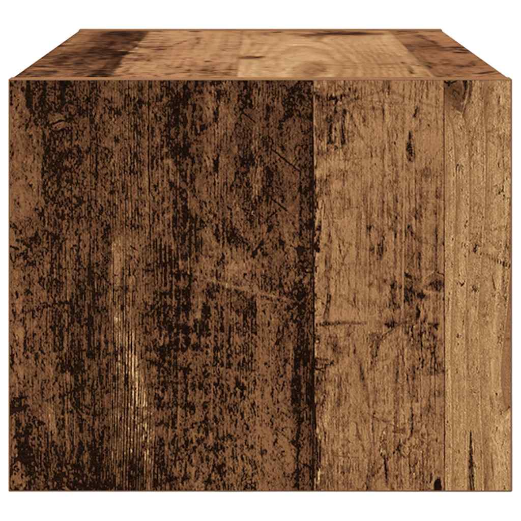 Meuble TV vieux bois 60x31x25,5 cm bois d'ingénierie - XIOS