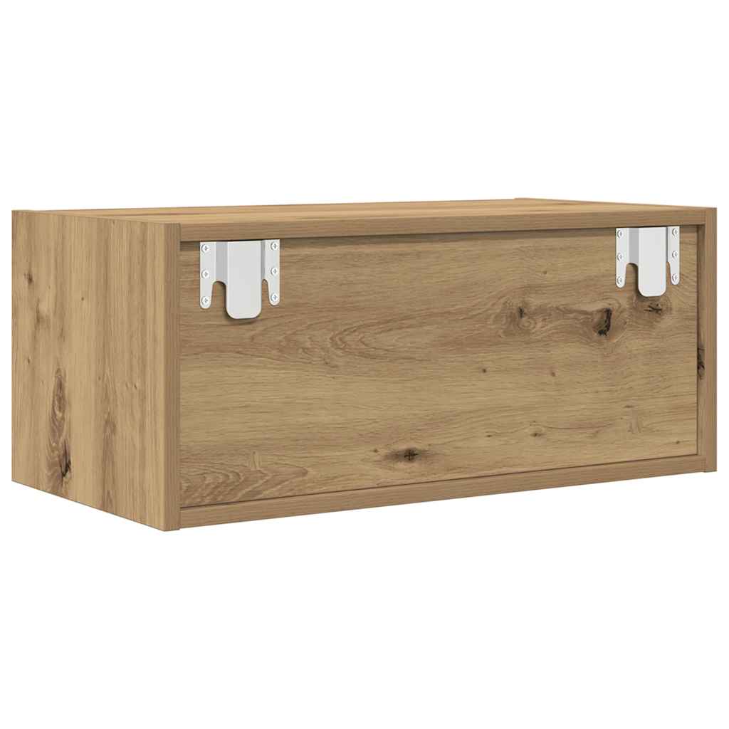 Meubles TV 2 pcs chêne artisanal 60x31x25,5cm bois d'ingénierie - XIOS
