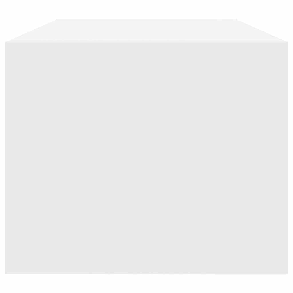 Meuble TV blanc 80x31x25,5 cm bois d'ingénierie - XIOS