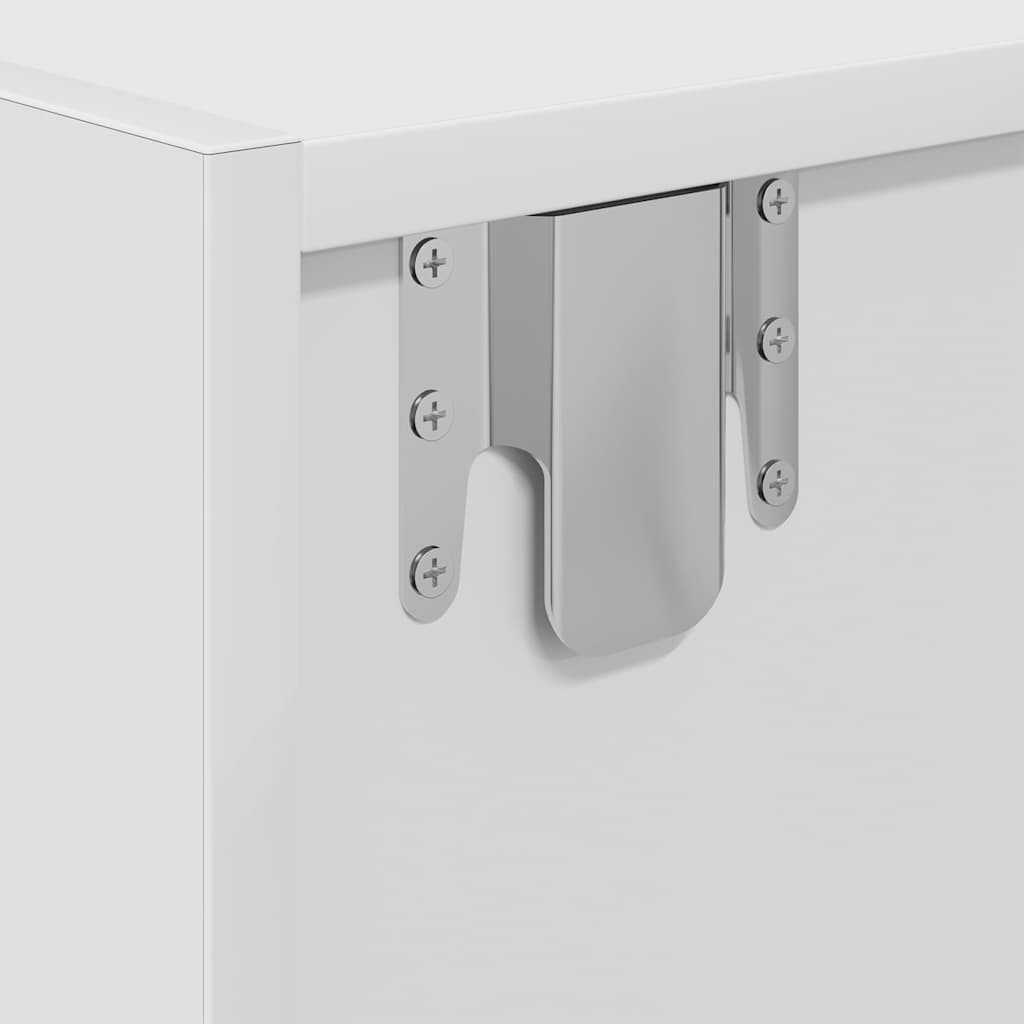 Meuble TV blanc 80x31x25,5 cm bois d'ingénierie - XIOS