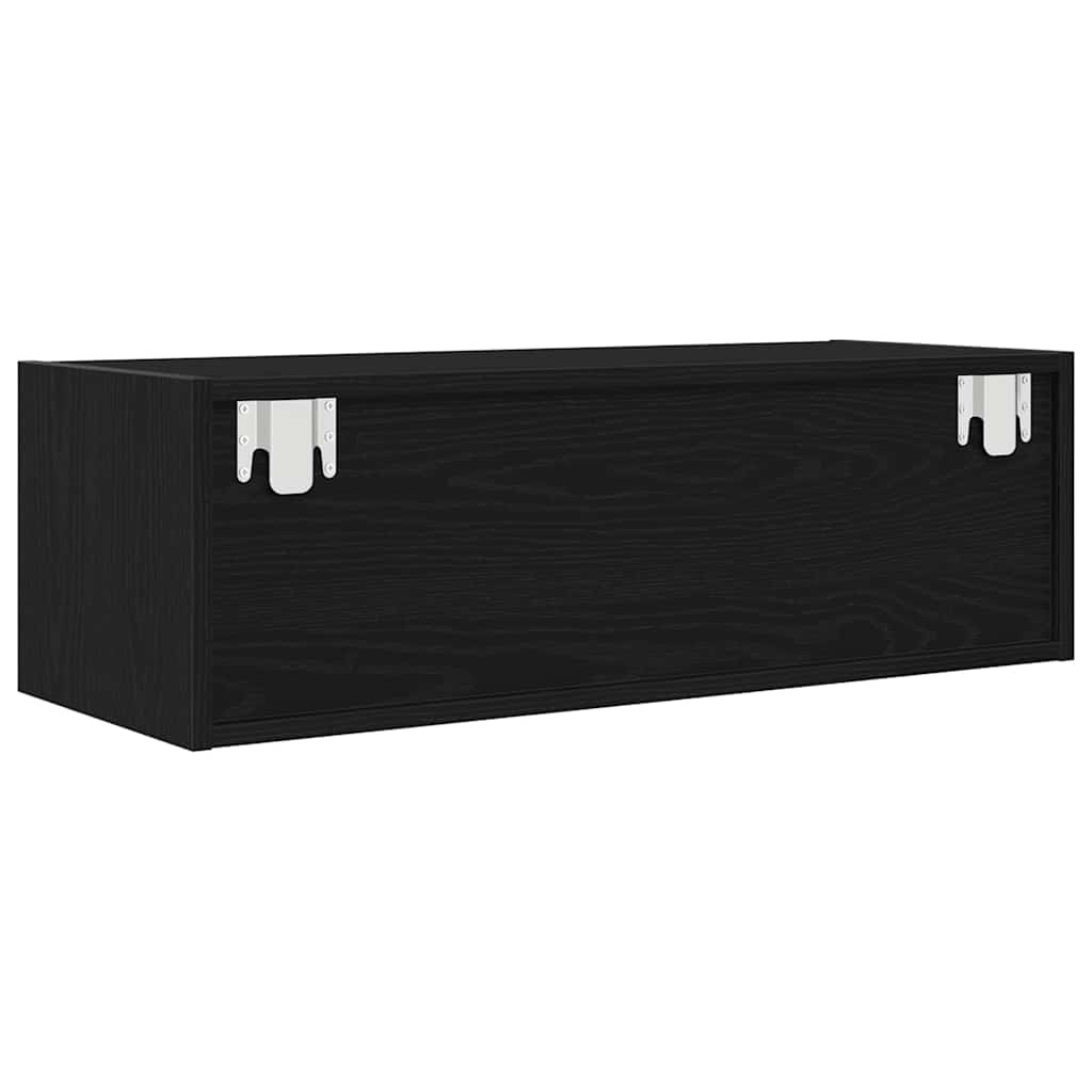 Meuble TV 2 pcs chêne noir 80x31x25,5 cm bois d'ingénierie - XIOS