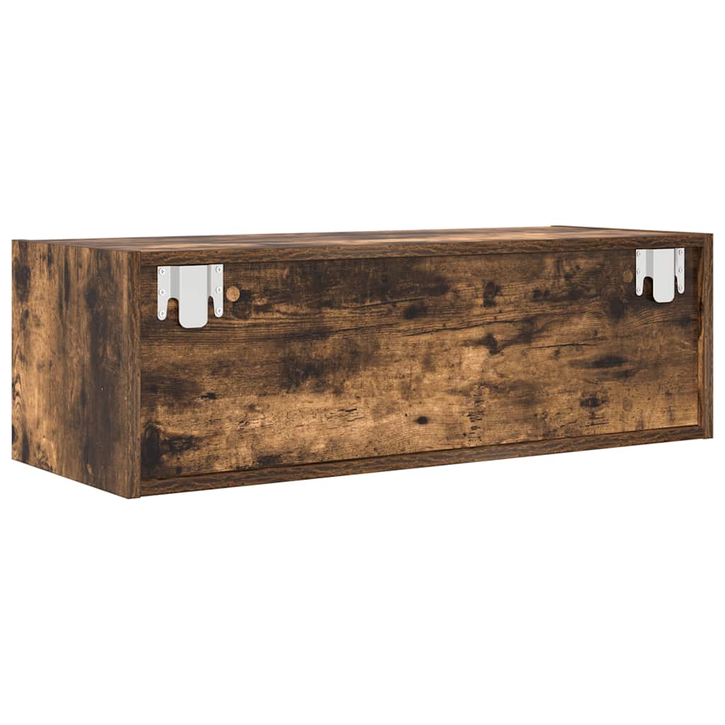 Meubles TV 2 pcs chêne fumé 80x31x25,5 cm bois d'ingénierie - XIOS