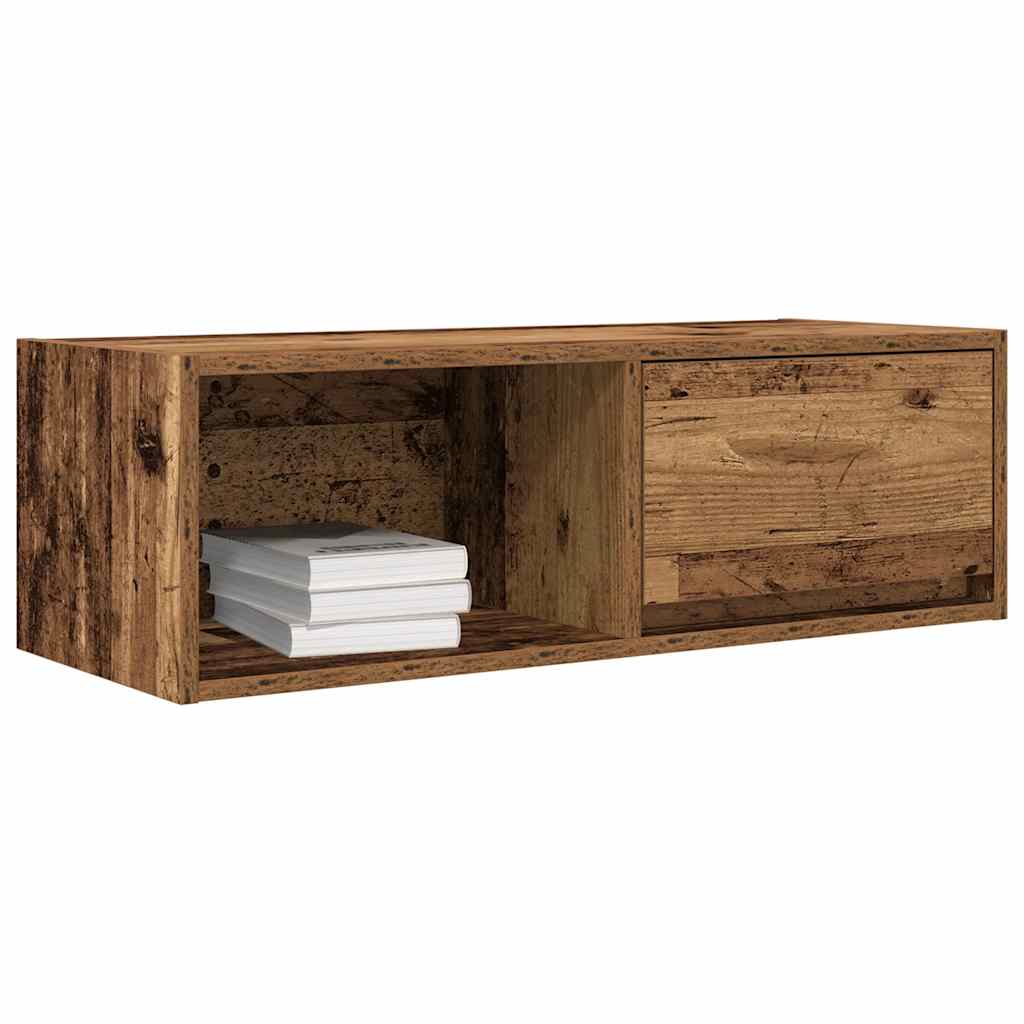 Meubles TV 2 pcs vieux bois 80x31x25,5 cm bois d'ingénierie - XIOS
