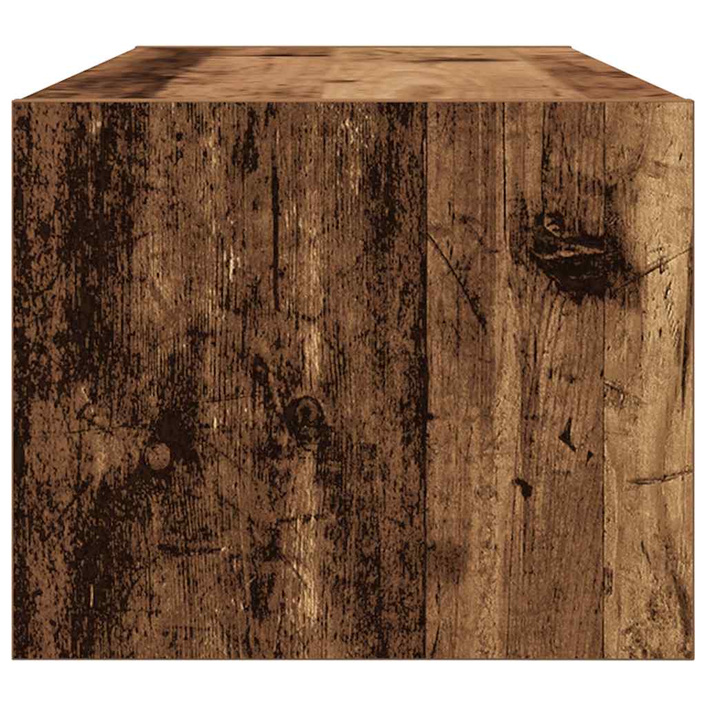 Meubles TV 2 pcs vieux bois 80x31x25,5 cm bois d'ingénierie - XIOS