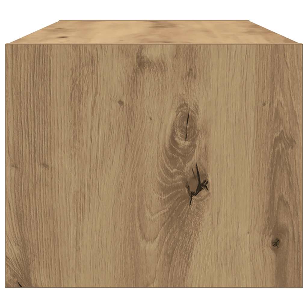 Meuble TV 2 pcs chêne artisanal 80x31x25,5 cm bois d'ingénierie - XIOS