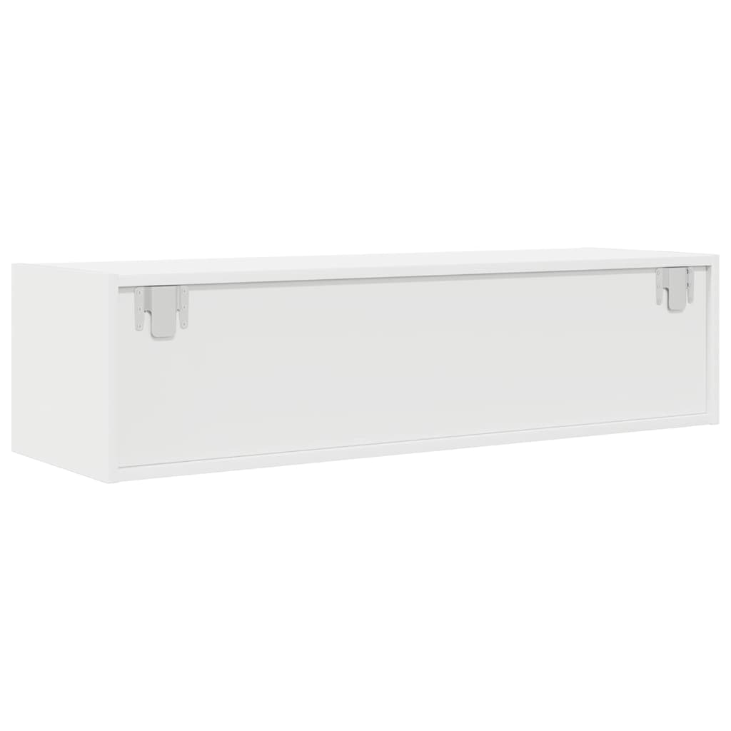 Meuble TV blanc 100x31x25,5 cm bois d'ingénierie - XIOS