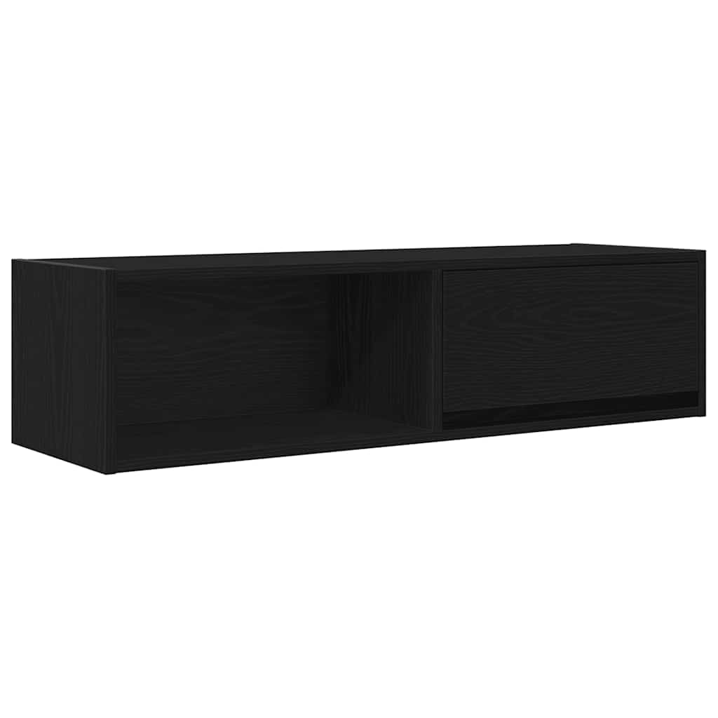 Meuble TV 2 pcs chêne noir 100x31x25,5 cm bois d'ingénierie - XIOS