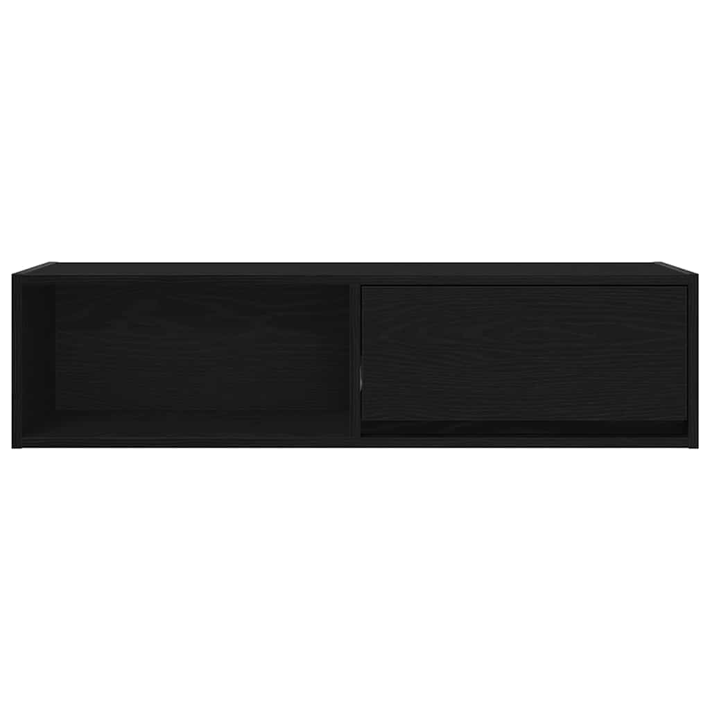 Meuble TV 2 pcs chêne noir 100x31x25,5 cm bois d'ingénierie - XIOS