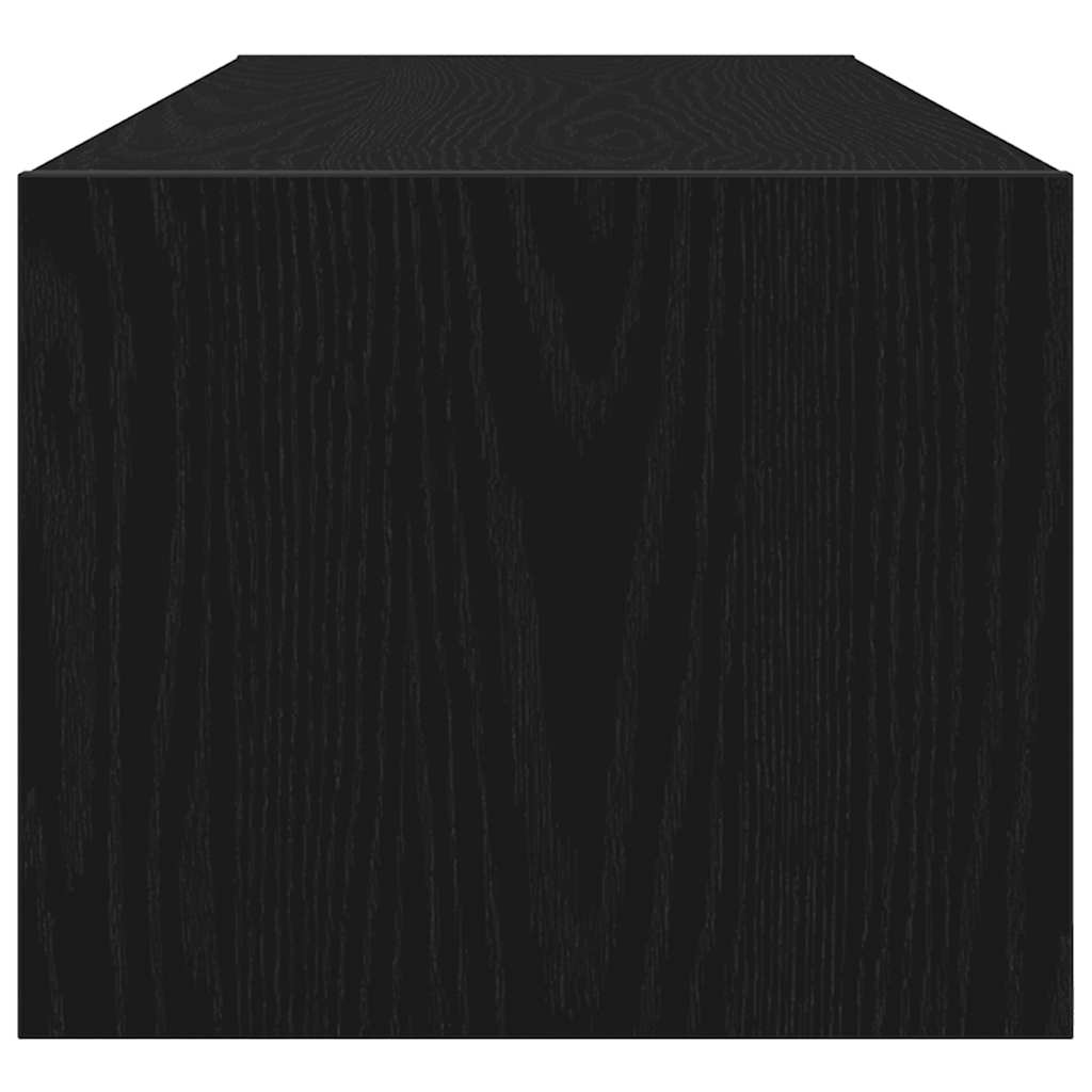 Meuble TV 2 pcs chêne noir 100x31x25,5 cm bois d'ingénierie - XIOS