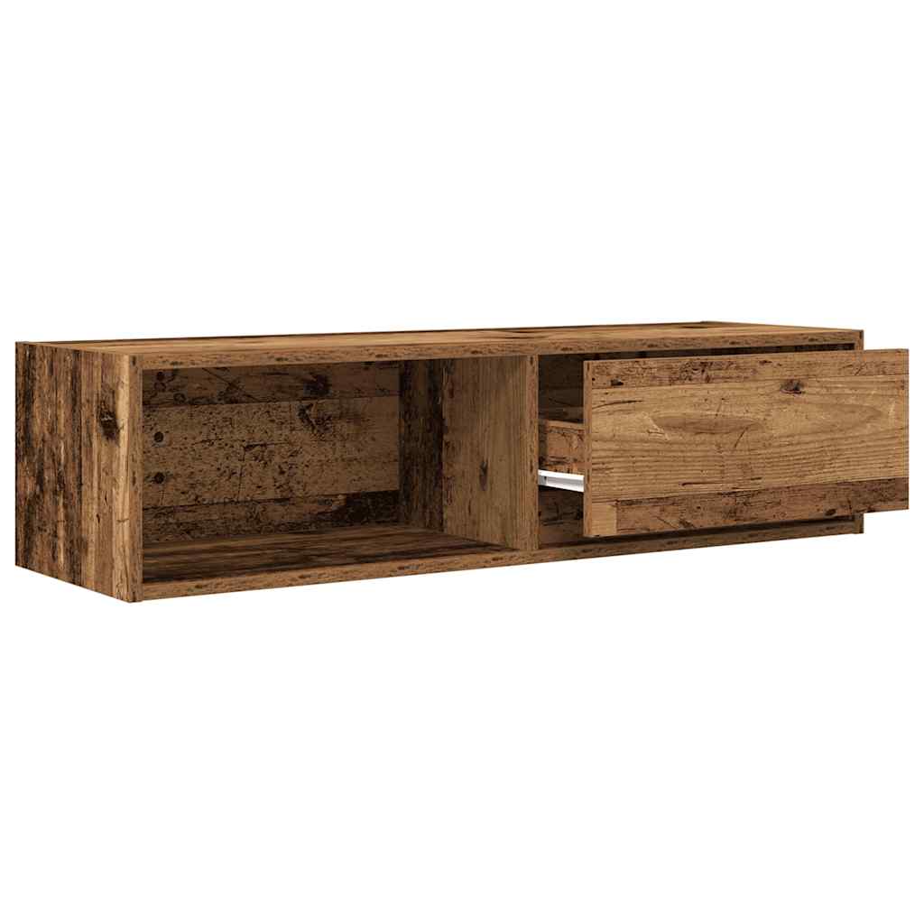 Meubles TV 2 pcs vieux bois 100x31x25,5 cm bois d'ingénierie - XIOS