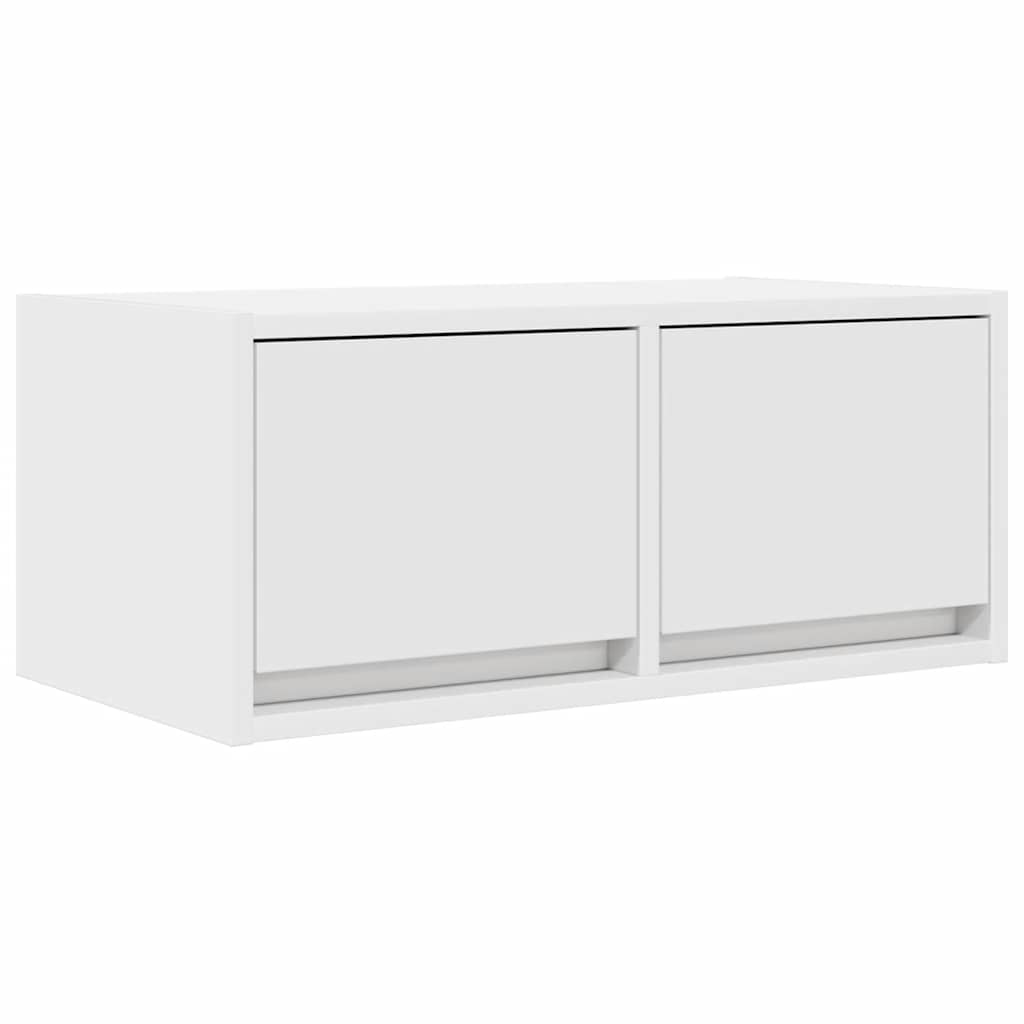 Meuble TV blanc 60x31x25,5 cm bois d'ingénierie - XIOS