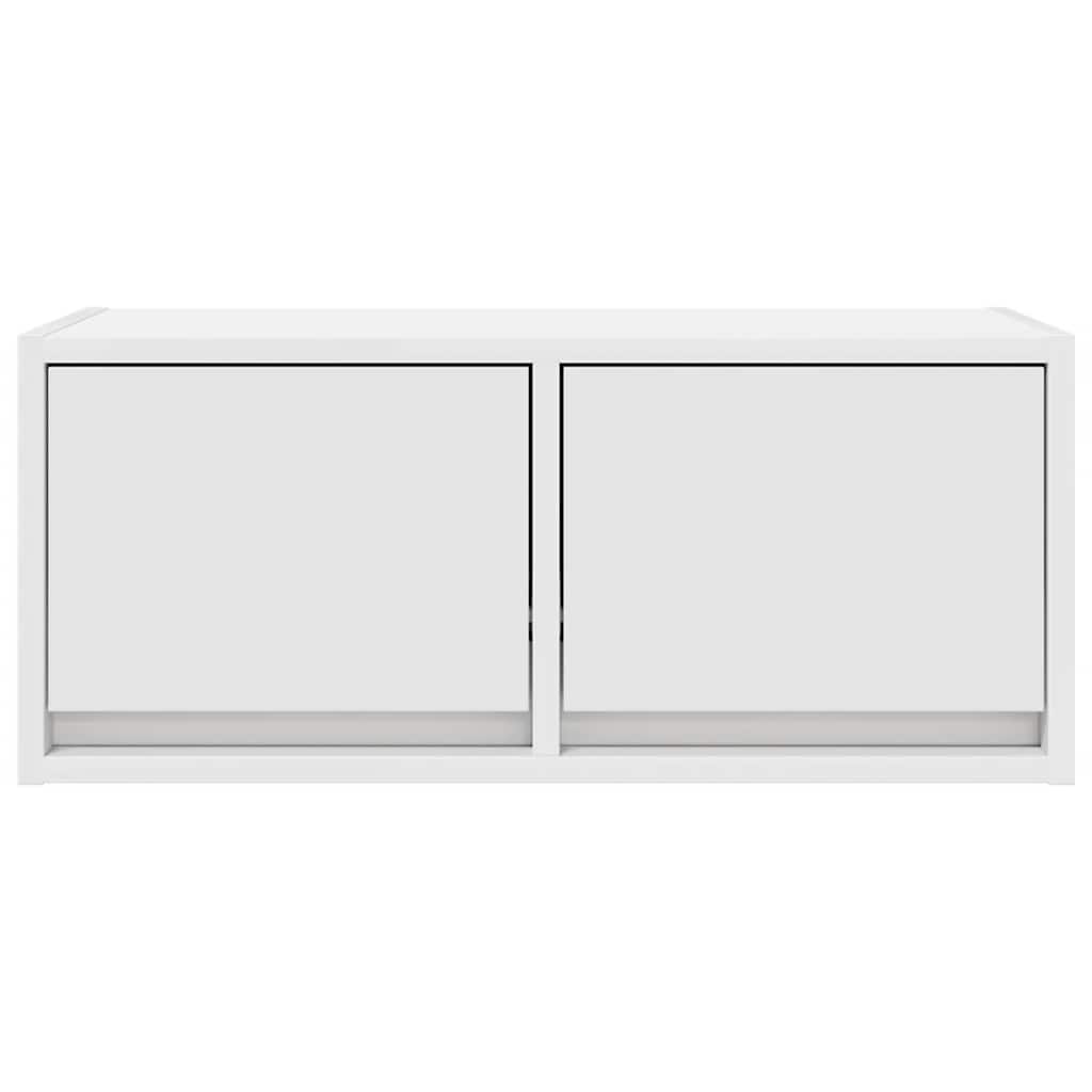 Meuble TV blanc 60x31x25,5 cm bois d'ingénierie - XIOS