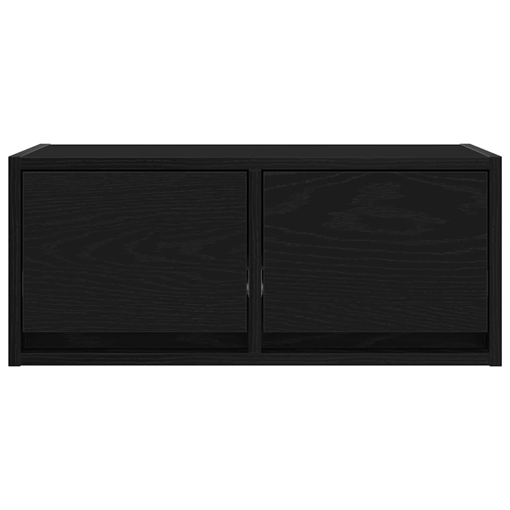 Meuble TV chêne noir 60x31x25,5 cm bois d'ingénierie - XIOS