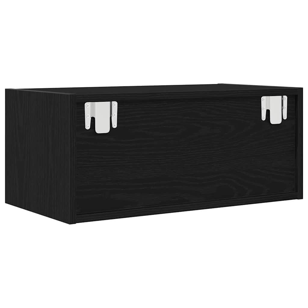 Meuble TV chêne noir 60x31x25,5 cm bois d'ingénierie - XIOS