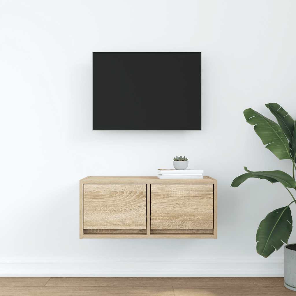 Meuble TV chêne sonoma 60x31x25,5 cm bois d'ingénierie - XIOS