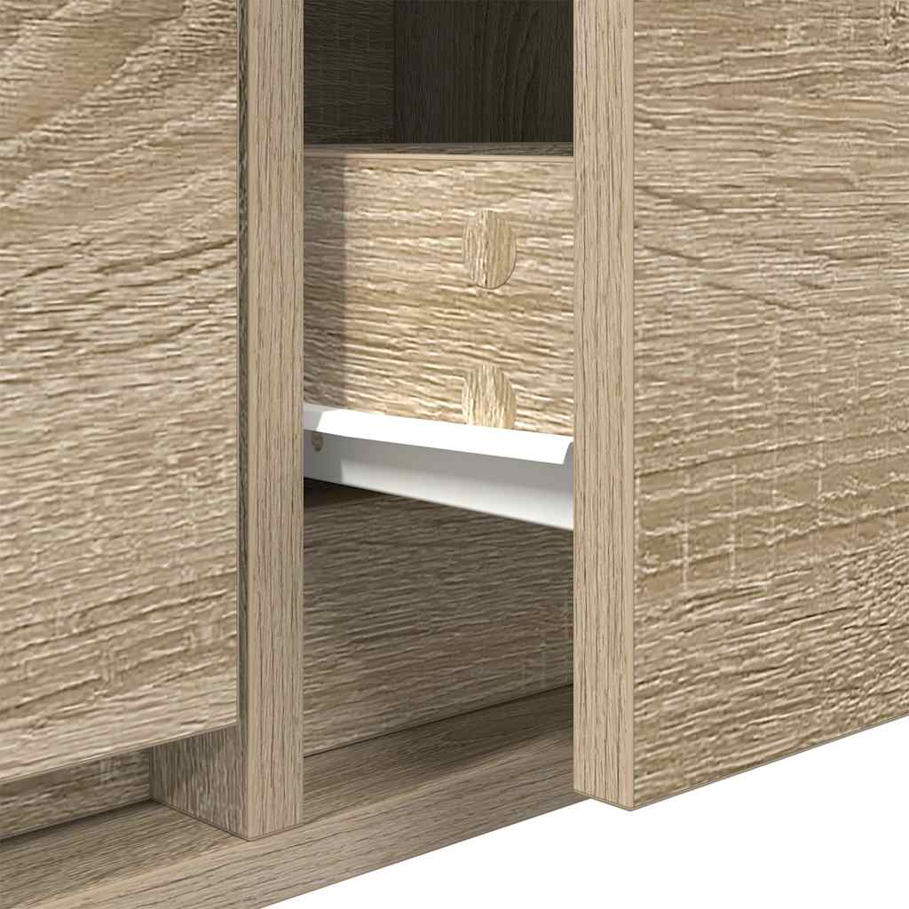 Meubles TV 2 pcs chêne sonoma 60x31x25,5 cm bois d'ingénierie - XIOS
