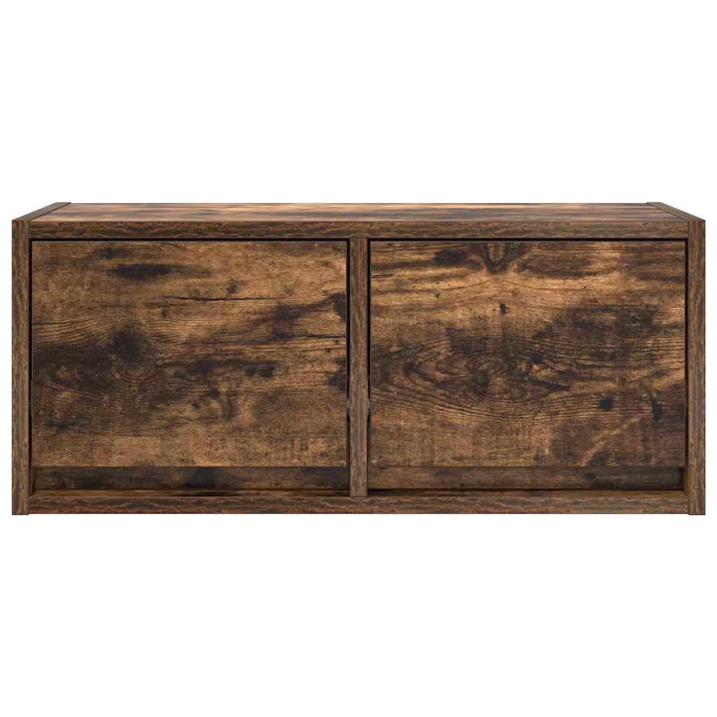 Meuble TV chêne fumé 60x31x25,5 cm bois d'ingénierie - XIOS