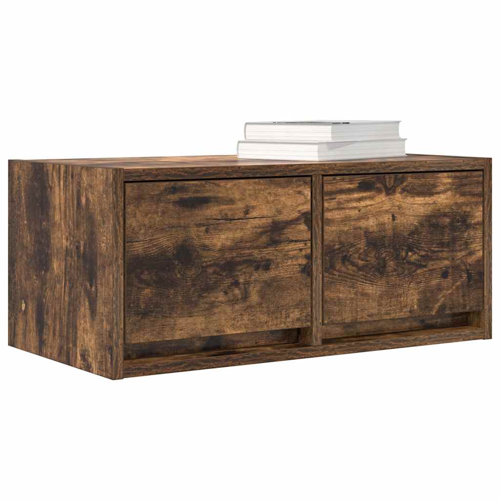 Meubles TV 2 pcs chêne fumé 60x31x25,5 cm bois d'ingénierie - XIOS