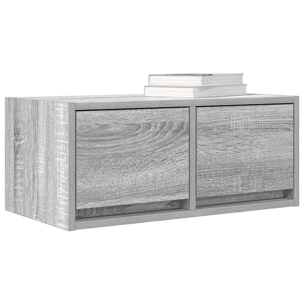 Meuble TV sonoma gris 60x31x25,5 cm bois d'ingénierie - XIOS