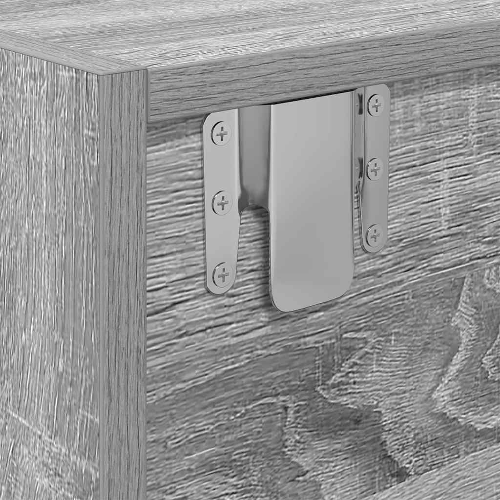 Meuble TV sonoma gris 60x31x25,5 cm bois d'ingénierie - XIOS
