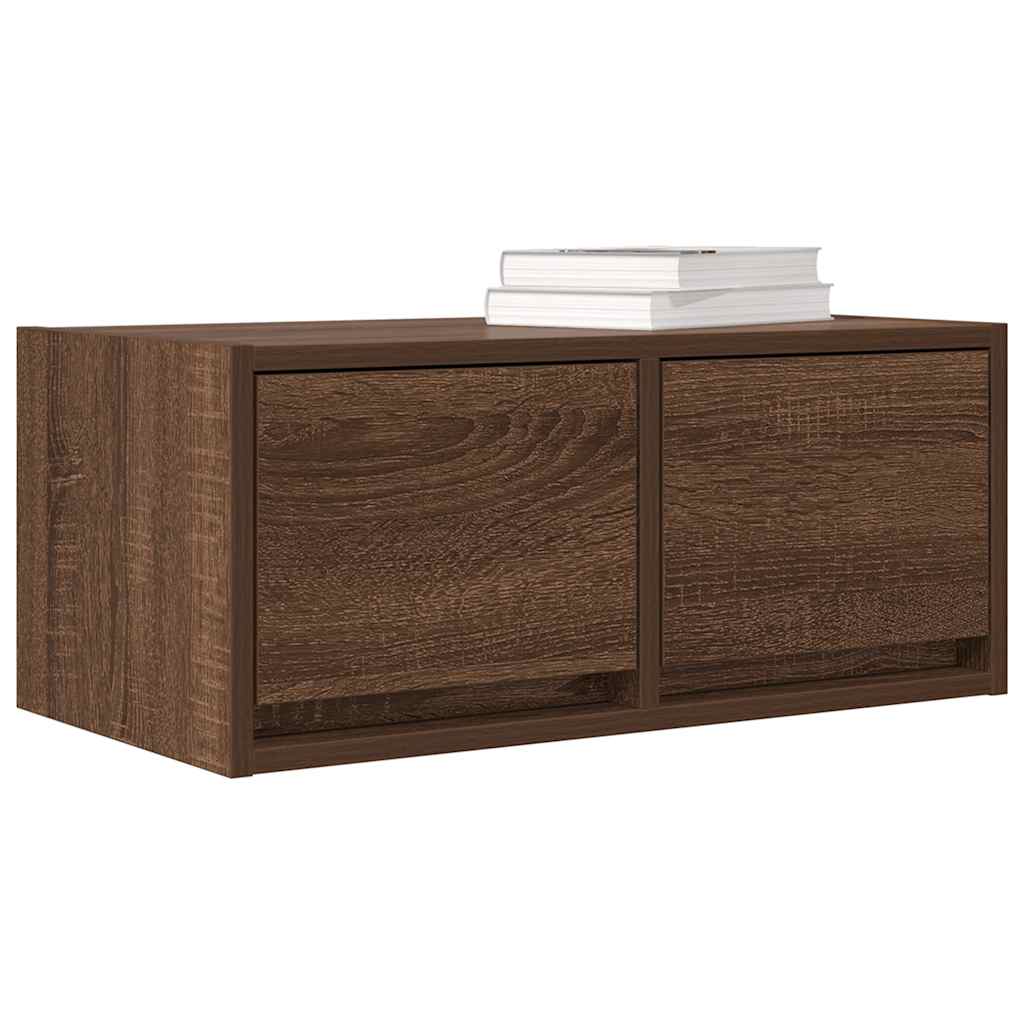 Meuble TV 2 pcs chêne marron 60x31x25,5 cm bois d'ingénierie - XIOS