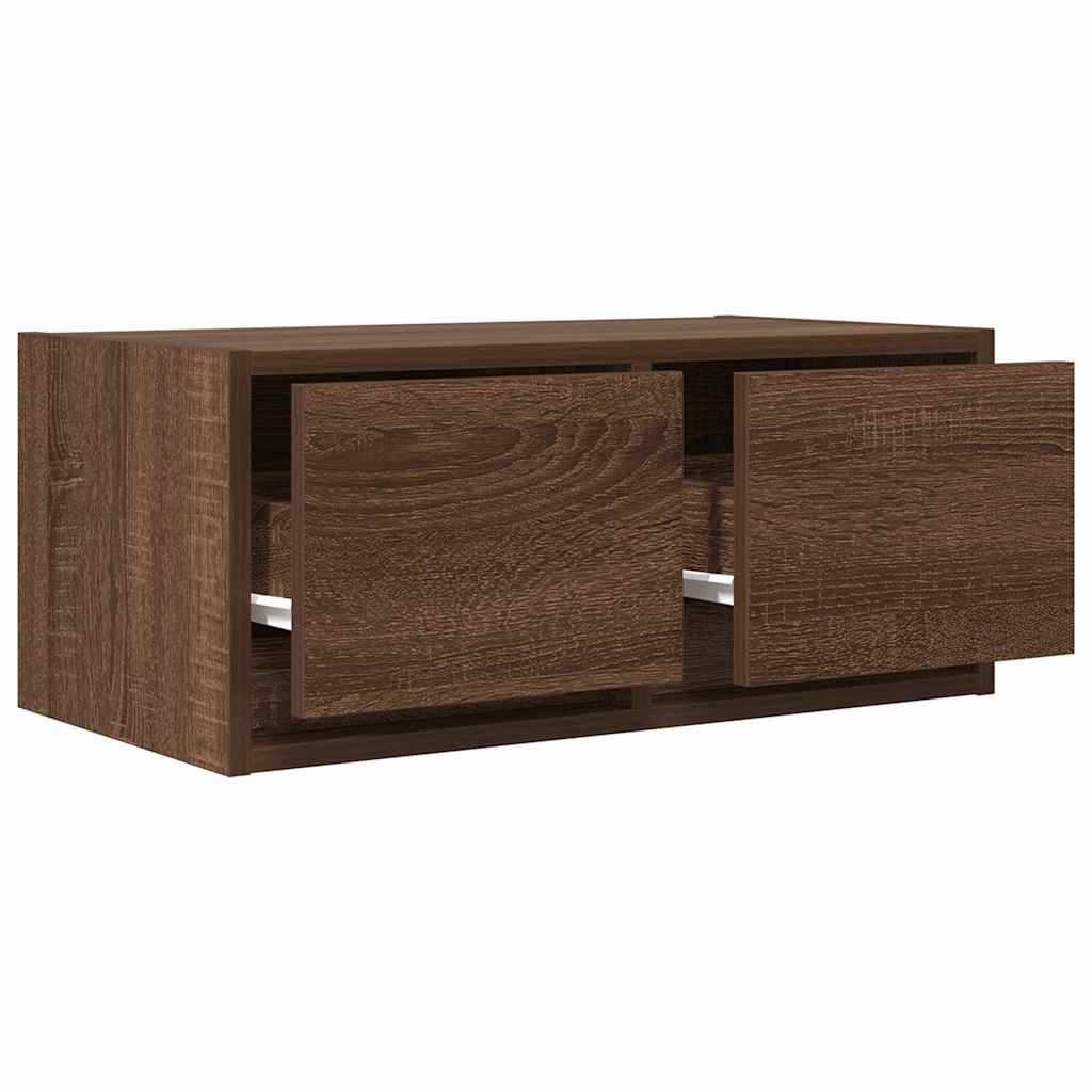 Meuble TV 2 pcs chêne marron 60x31x25,5 cm bois d'ingénierie - XIOS