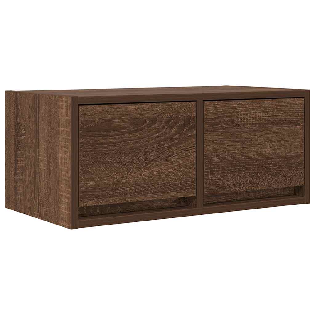 Meuble TV 2 pcs chêne marron 60x31x25,5 cm bois d'ingénierie - XIOS