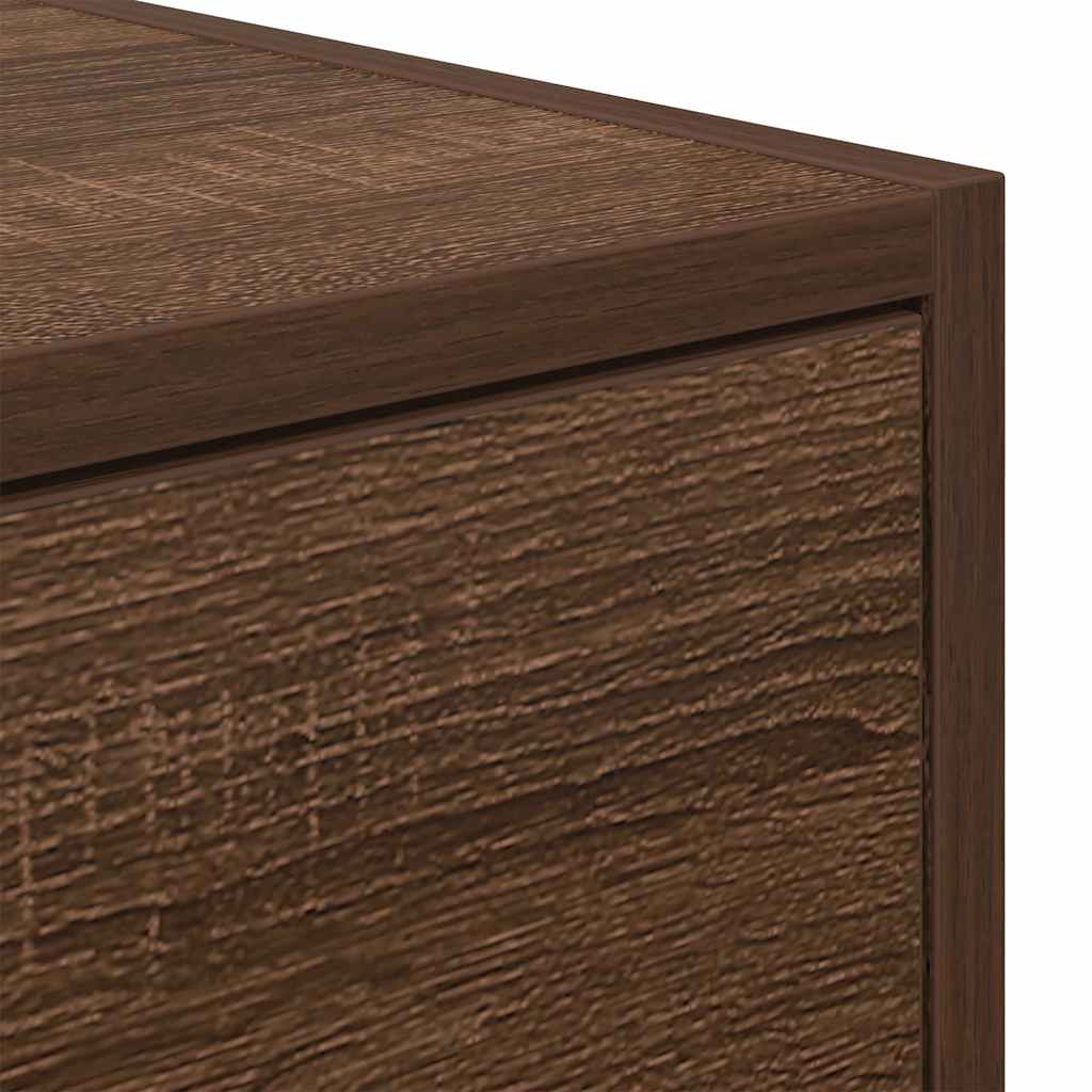 Meuble TV 2 pcs chêne marron 60x31x25,5 cm bois d'ingénierie - XIOS