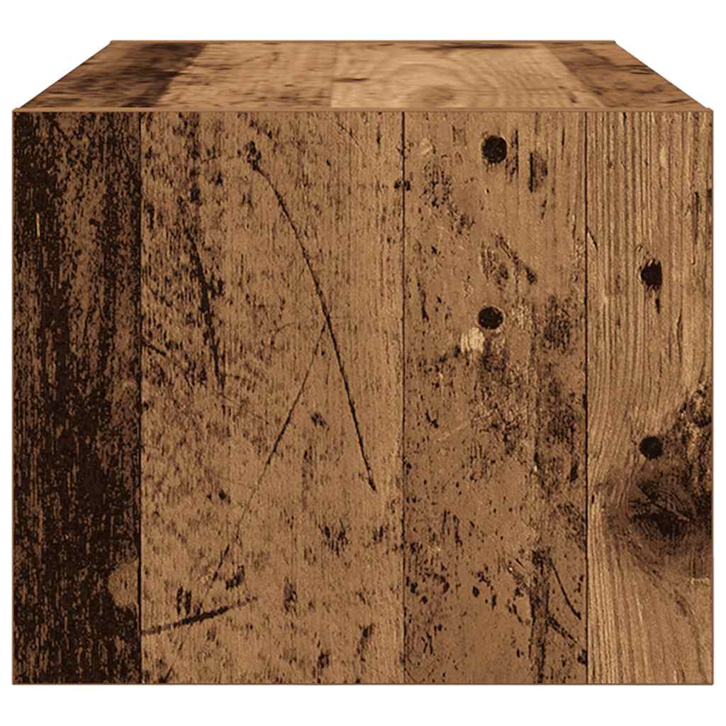Meuble TV vieux bois 60x31x25,5 cm bois d'ingénierie - XIOS