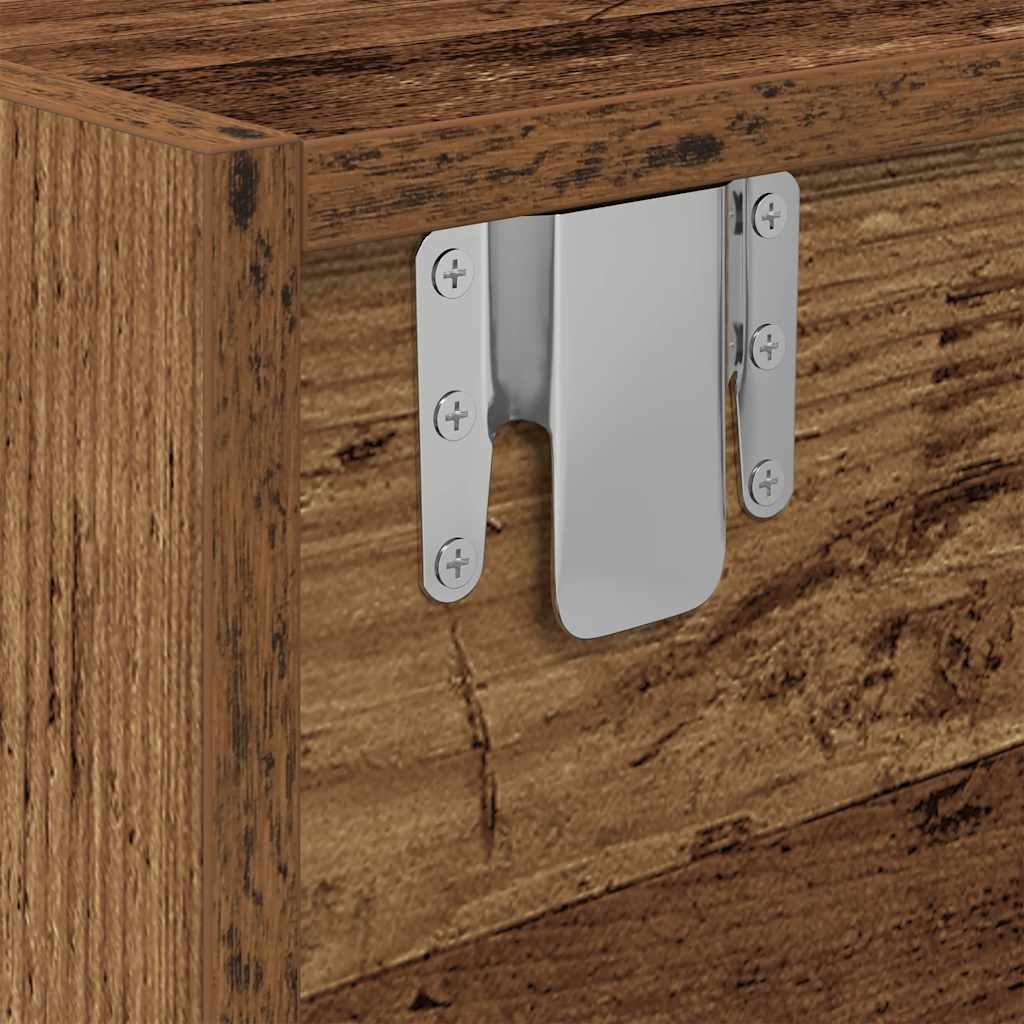 Meubles TV 2 pcs vieux bois 60x31x25,5 cm bois d'ingénierie - XIOS