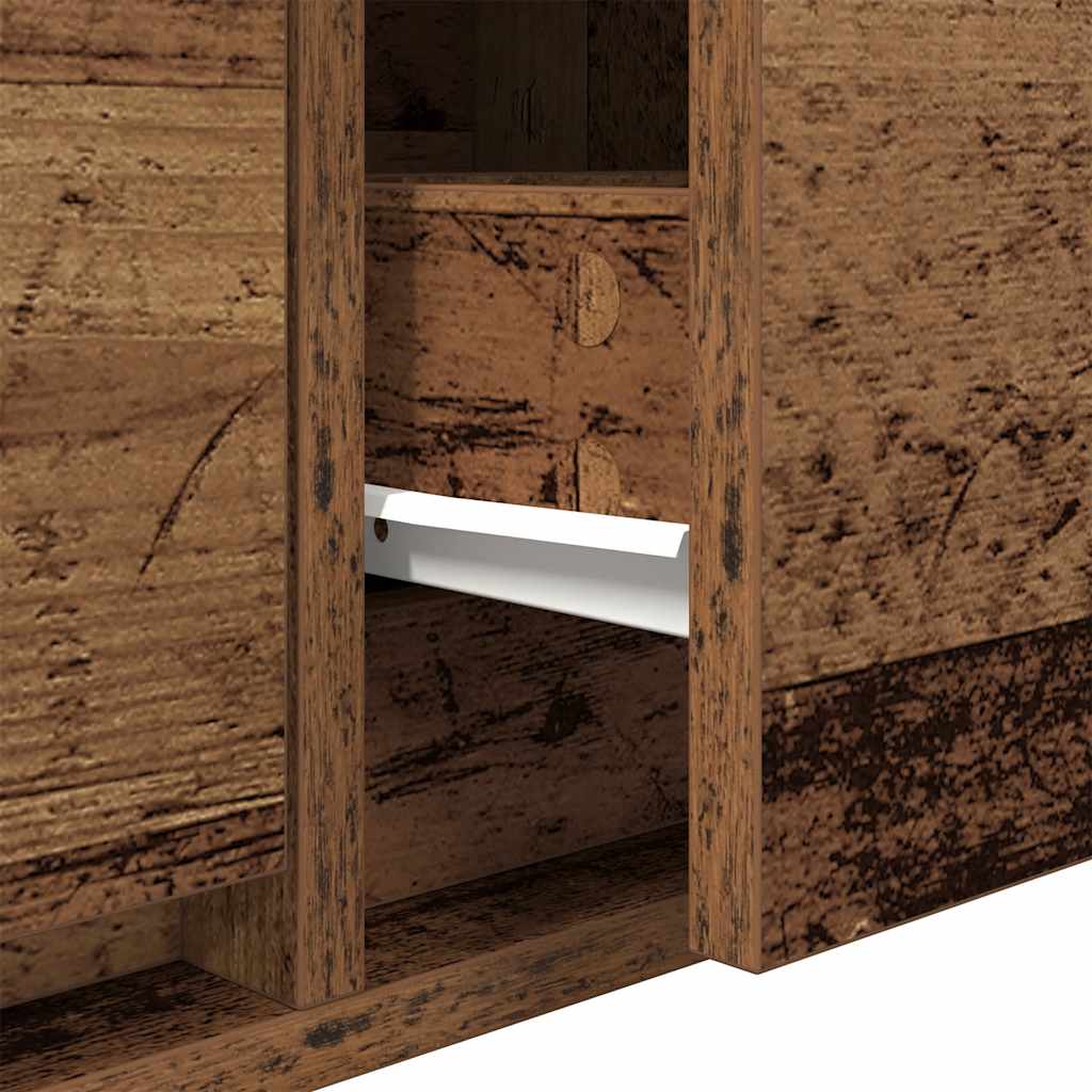 Meubles TV 2 pcs vieux bois 60x31x25,5 cm bois d'ingénierie - XIOS