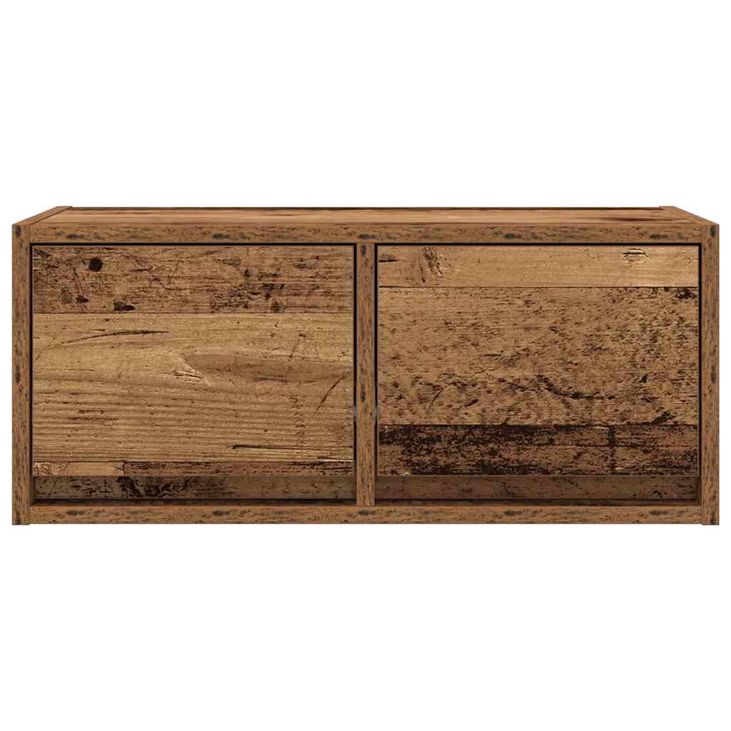 Meubles TV 2 pcs vieux bois 60x31x25,5 cm bois d'ingénierie - XIOS