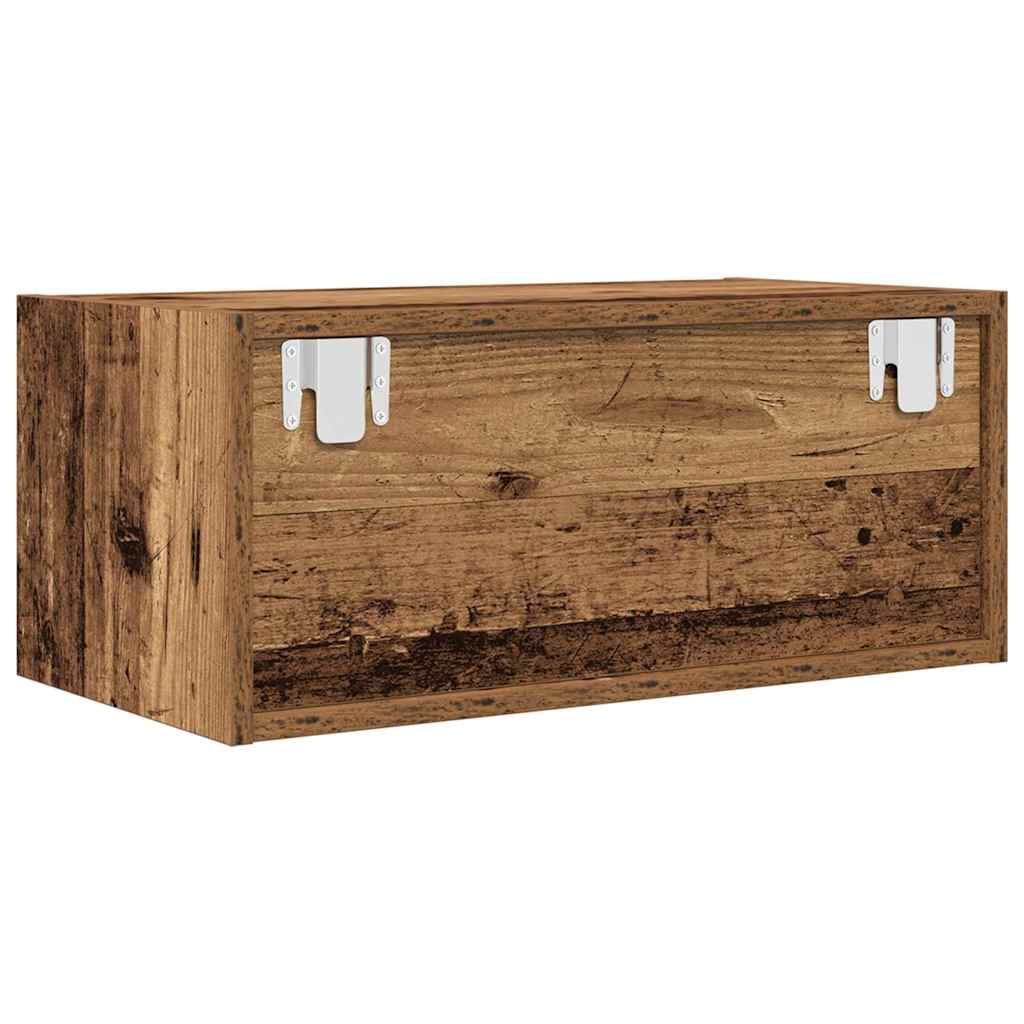 Meubles TV 2 pcs vieux bois 60x31x25,5 cm bois d'ingénierie - XIOS