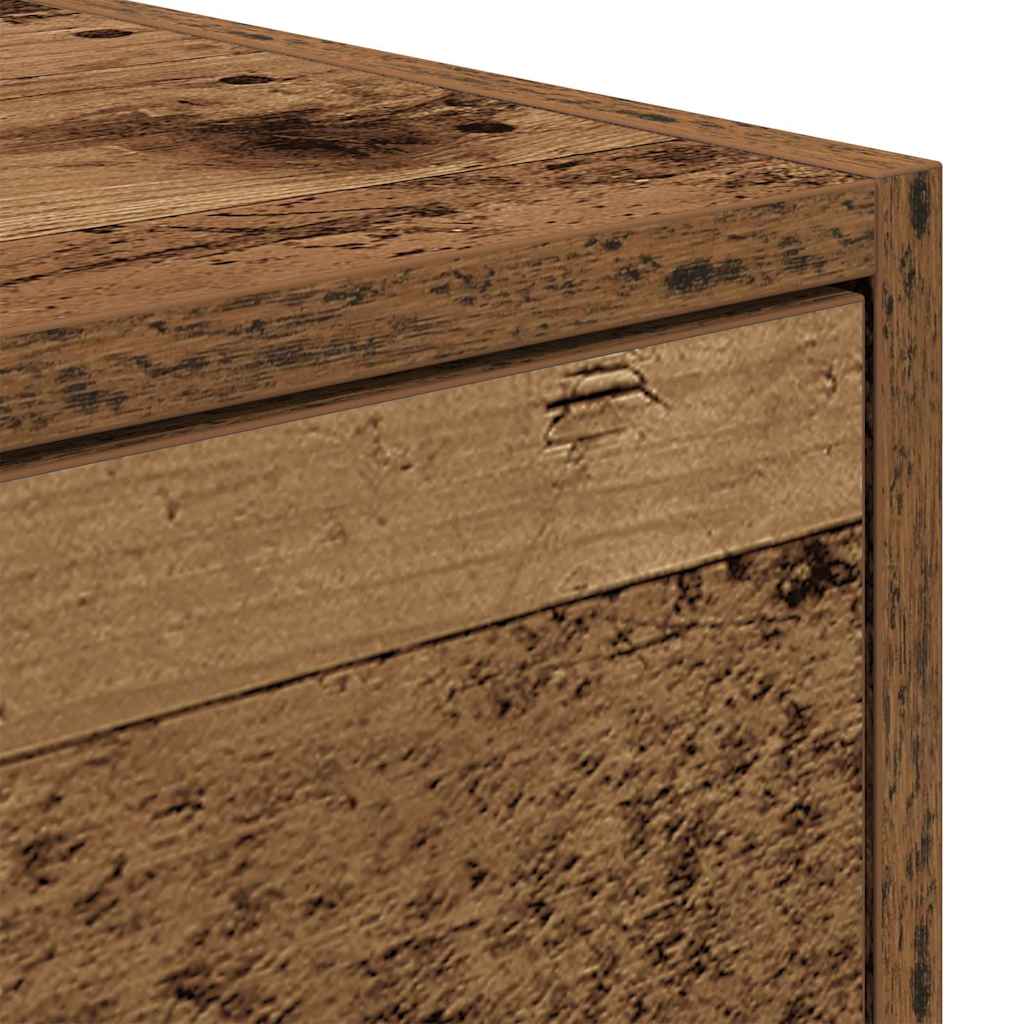 Meubles TV 2 pcs vieux bois 60x31x25,5 cm bois d'ingénierie - XIOS