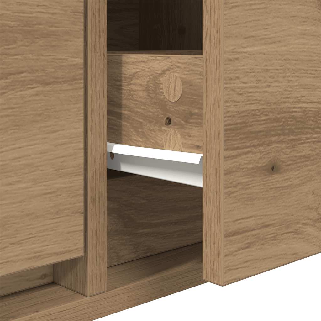 Meubles TV 2 pcs chêne artisanal 60x31x25,5cm bois d'ingénierie - XIOS