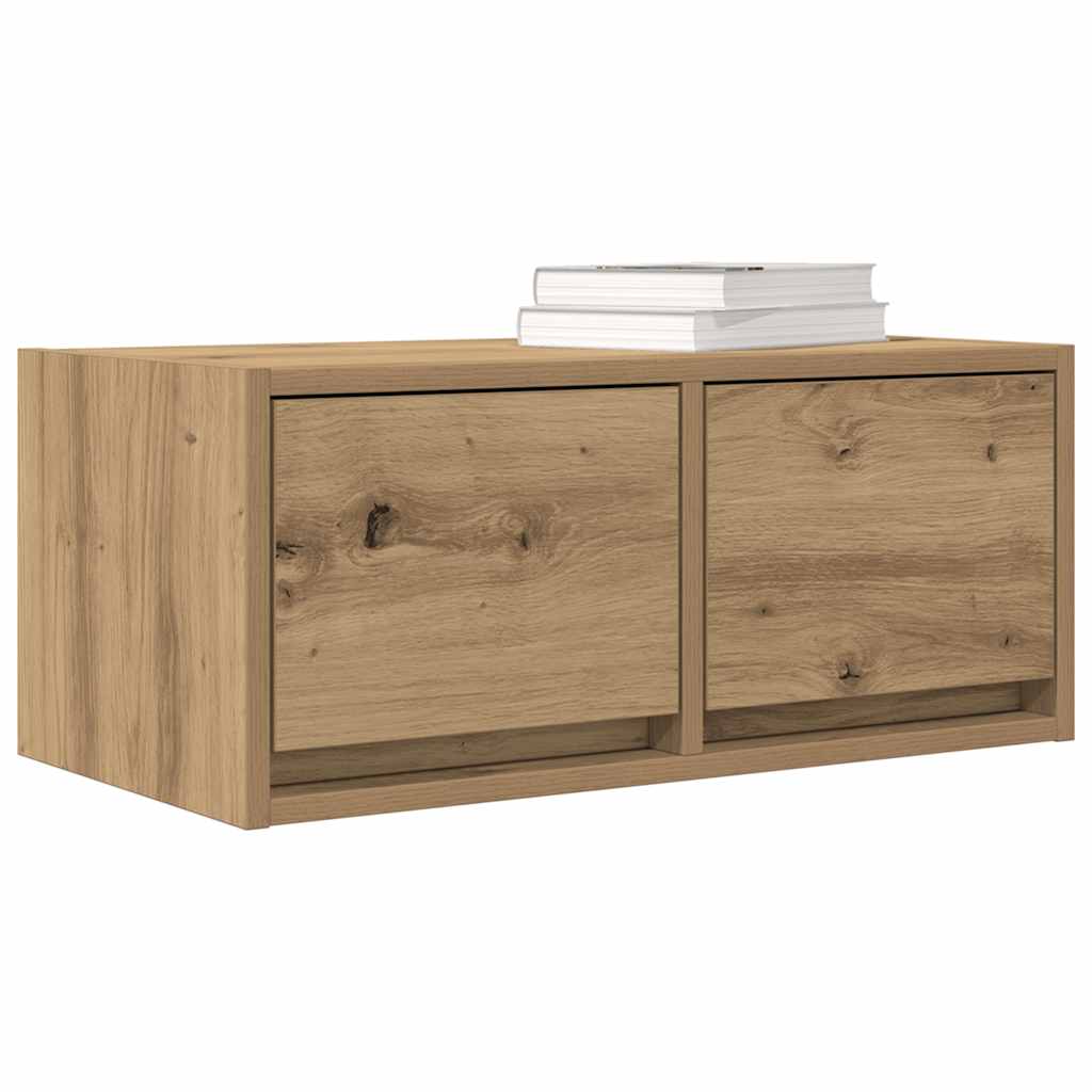 Meubles TV 2 pcs chêne artisanal 60x31x25,5cm bois d'ingénierie - XIOS