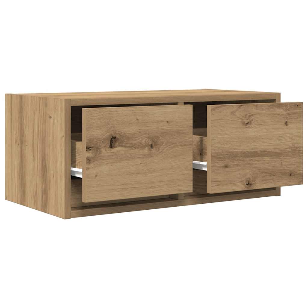 Meubles TV 2 pcs chêne artisanal 60x31x25,5cm bois d'ingénierie - XIOS