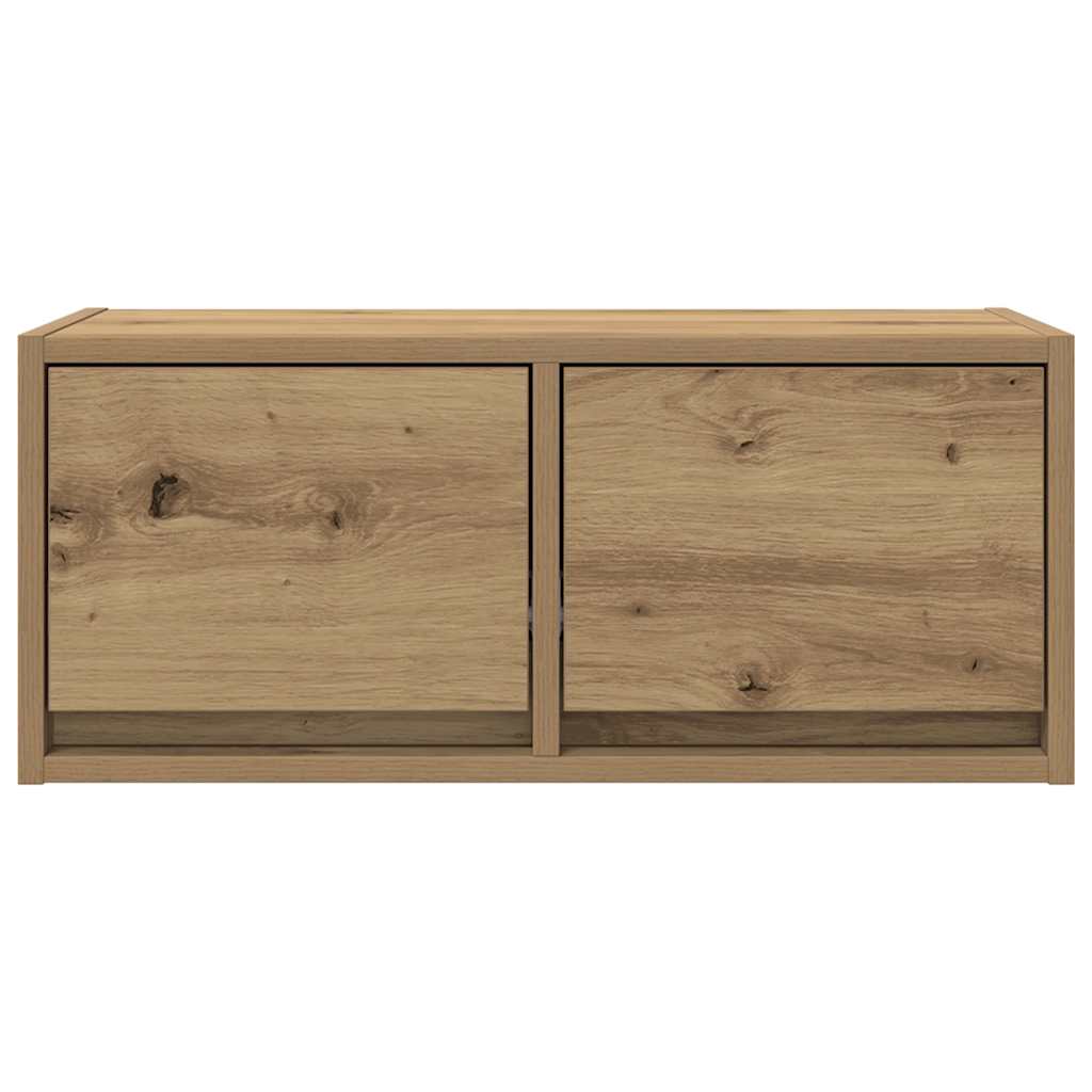 Meubles TV 2 pcs chêne artisanal 60x31x25,5cm bois d'ingénierie - XIOS