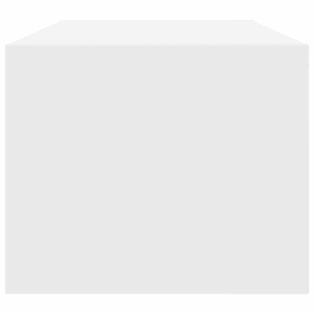 Meuble TV blanc 80x31x25,5 cm bois d'ingénierie - XIOS