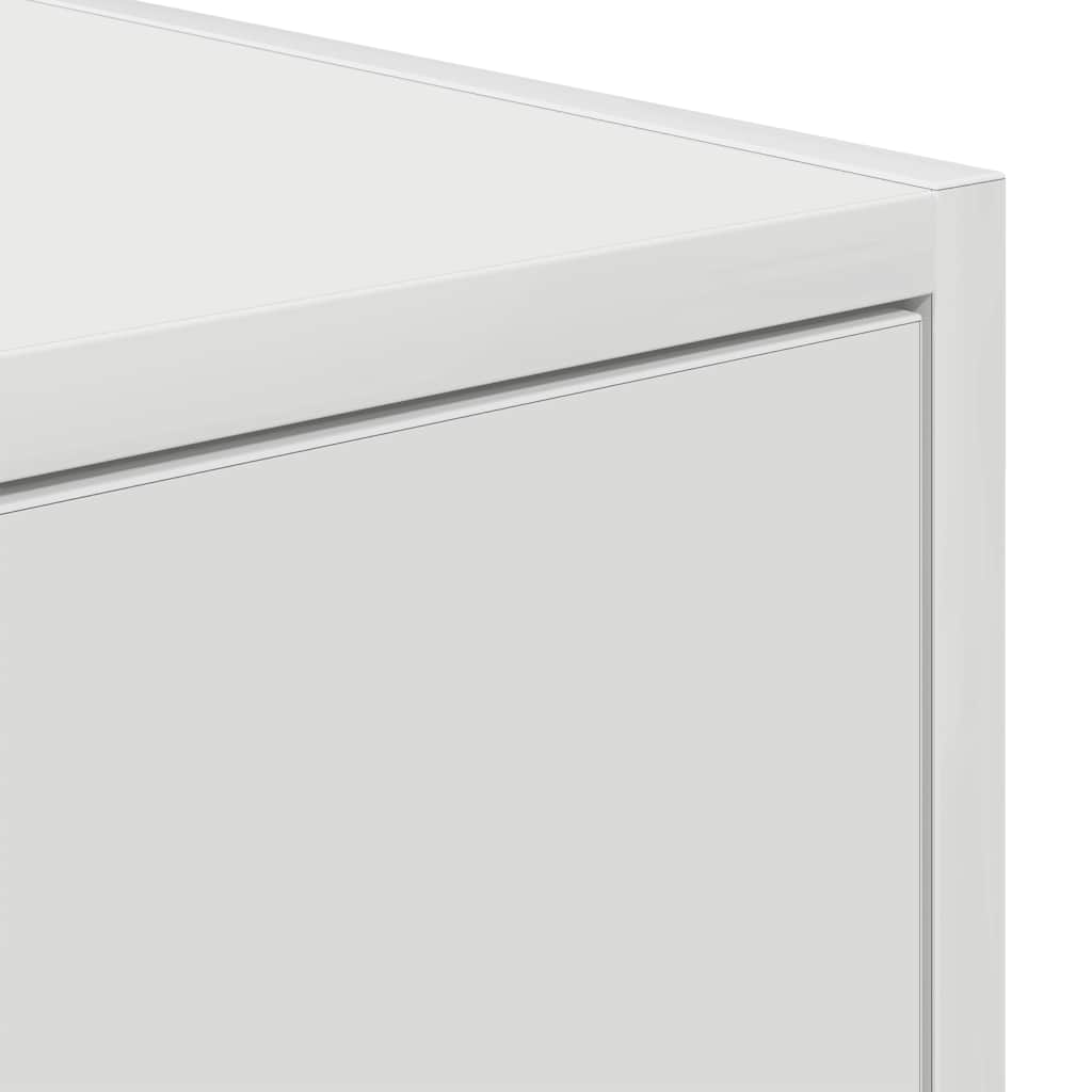 Meuble TV blanc 80x31x25,5 cm bois d'ingénierie - XIOS