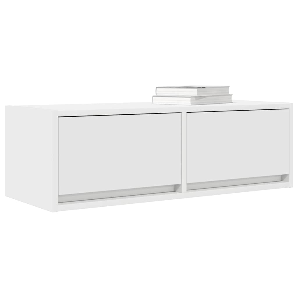Meubles TV 2 pcs blanc 80x31x25,5 cm bois d'ingénierie - XIOS