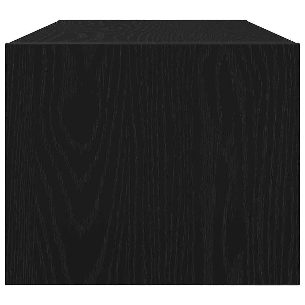 Meuble TV 2 pcs chêne noir 80x31x25,5 cm bois d'ingénierie - XIOS