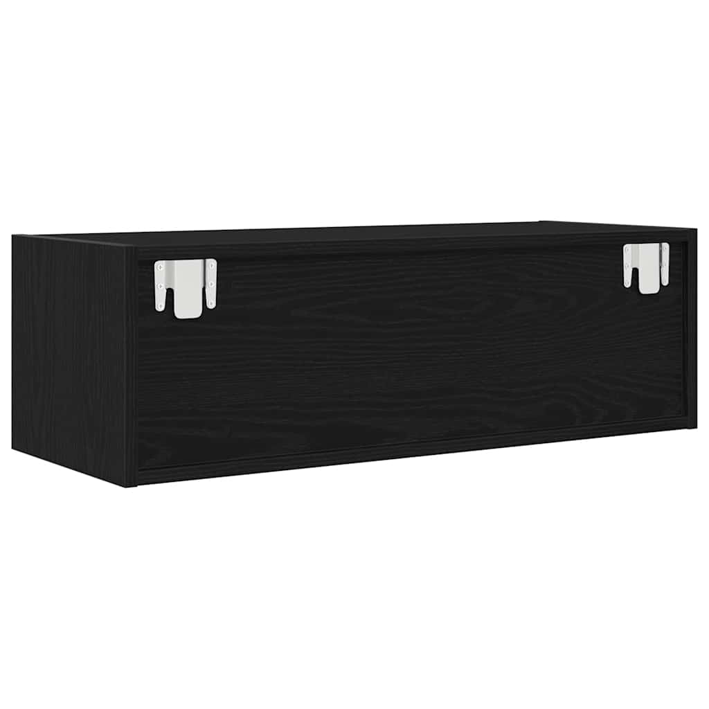 Meuble TV 2 pcs chêne noir 80x31x25,5 cm bois d'ingénierie - XIOS